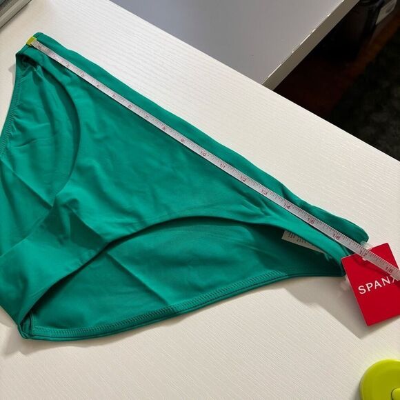 Spanx Shaping Swim Bikini Bottom Moderate Full Mystic Green Size XL 50146R new - Picture 7 of 12
